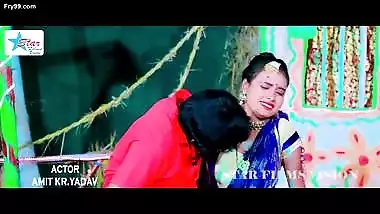 Innocent girl boobs pressed and felt in saree, shy smiling expressions