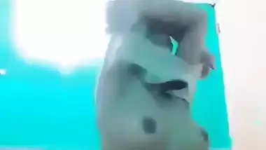 Beautiful Girl Show at bathroom