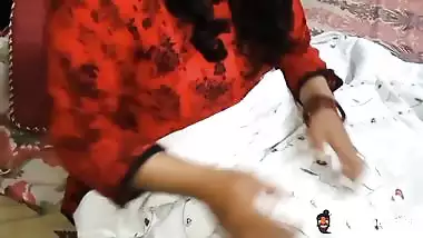 Guy records his desi porn with his slut stepmom