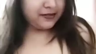 Chubby tanker maal huge boobs showing on video call