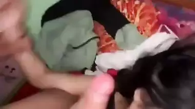 Huge cock sucking huge boobs Indian submissive girl