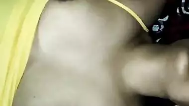 Big boobs desi wife blowing and handjob hubby’s cock part 1