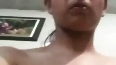 Punjabi girl topless video making for boyfriend