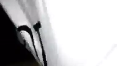 Cute Desi girlfriend kissing & boob pressing hindi audio