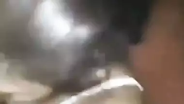 Stepsister sucking big dick of brother in incest sex clip