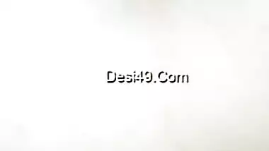 Desi mom puts her big boobies and hairy pussy right in the camera